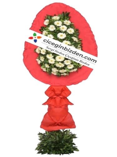 Tek Kat Beyaz Gerbera Sepet