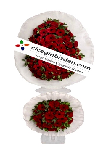 Çift Katlı Kırmızı Gerbera Sepet