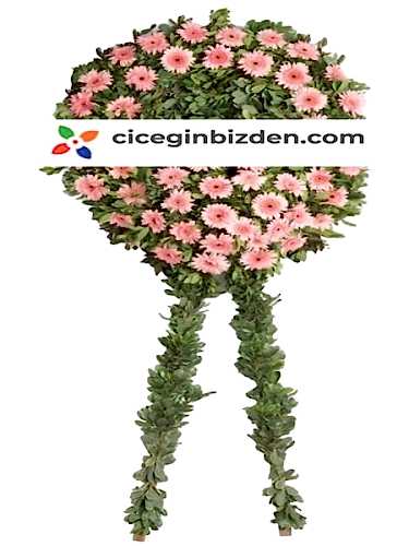 Pembe Gerbera Cenaze Çelenk