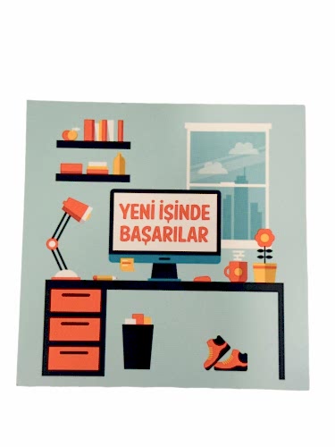Yeni İşinde Başarılar Gif Kart