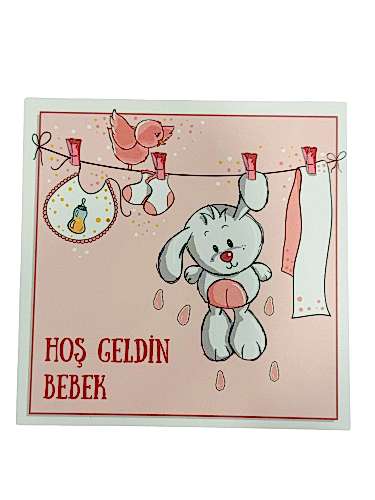 Hoşgeldin Kız Bebek Gif Kart