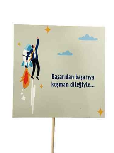 Başarıdan Başarıya Koşman Dileğiyle Pankart